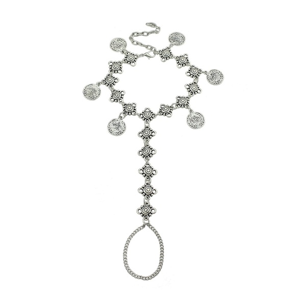 Silver Boho Anklet - Picture 3 of 3